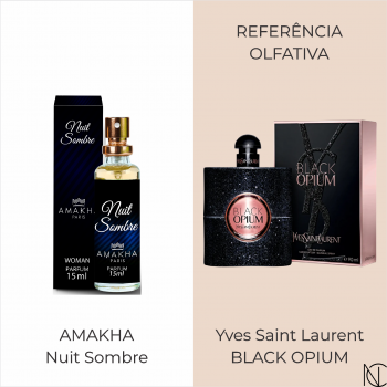 Amakha Nuit Sombre Fem - Parfum 15Ml - Black Opium