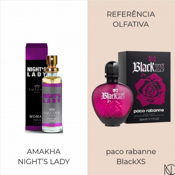 Amakha Nights Lady Fem - Parfum 15Ml - Black Xs